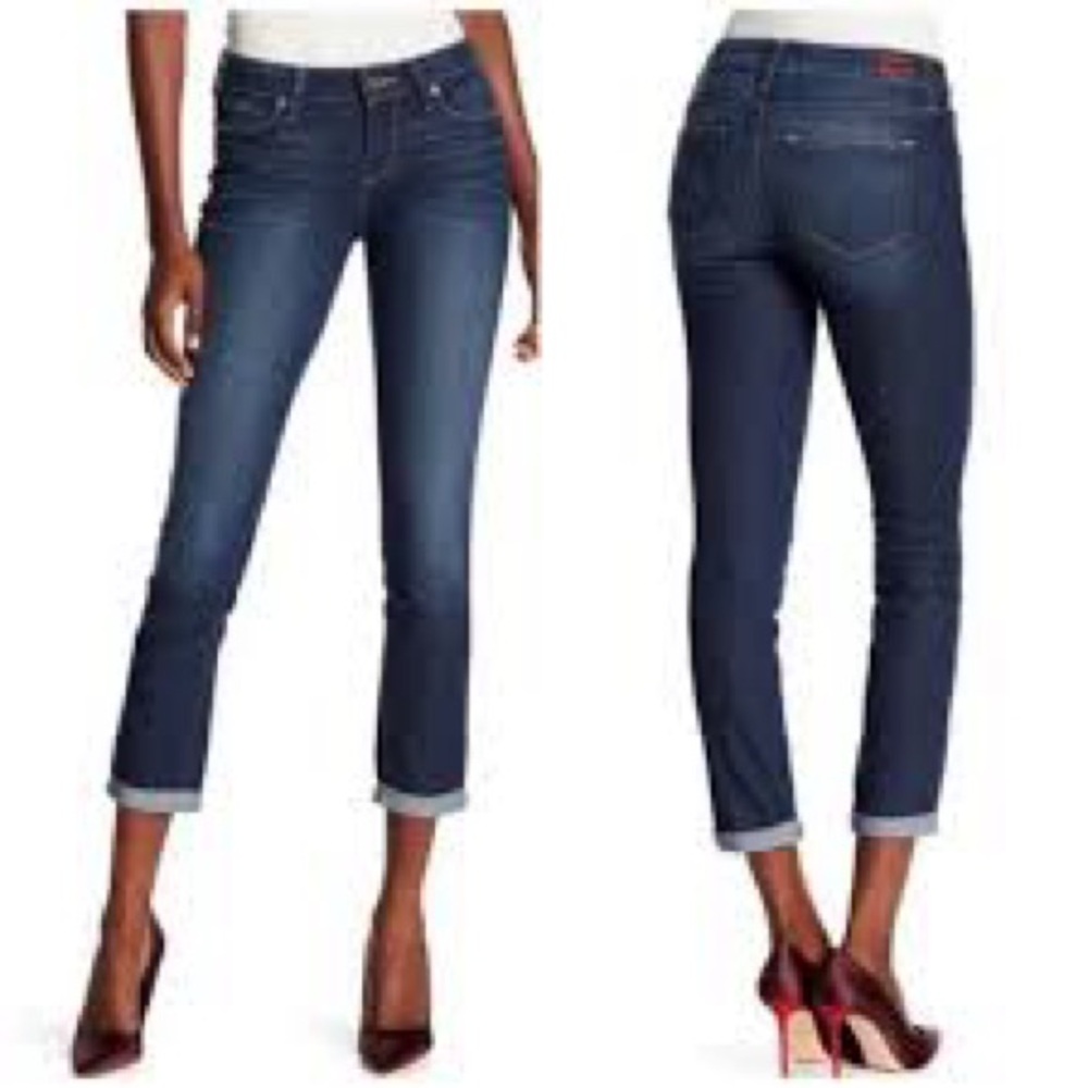 PAIGE Kylie Crop Rolled Hem Jeans Size 23 see measurements MSRP $189